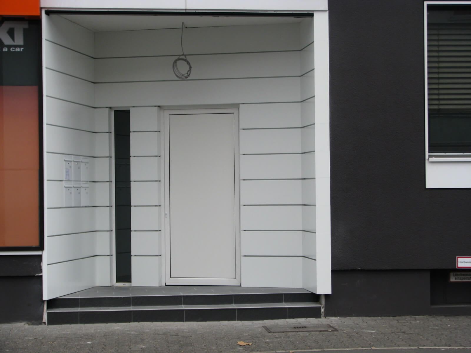 Aluminium Haustür Eingangsbereich